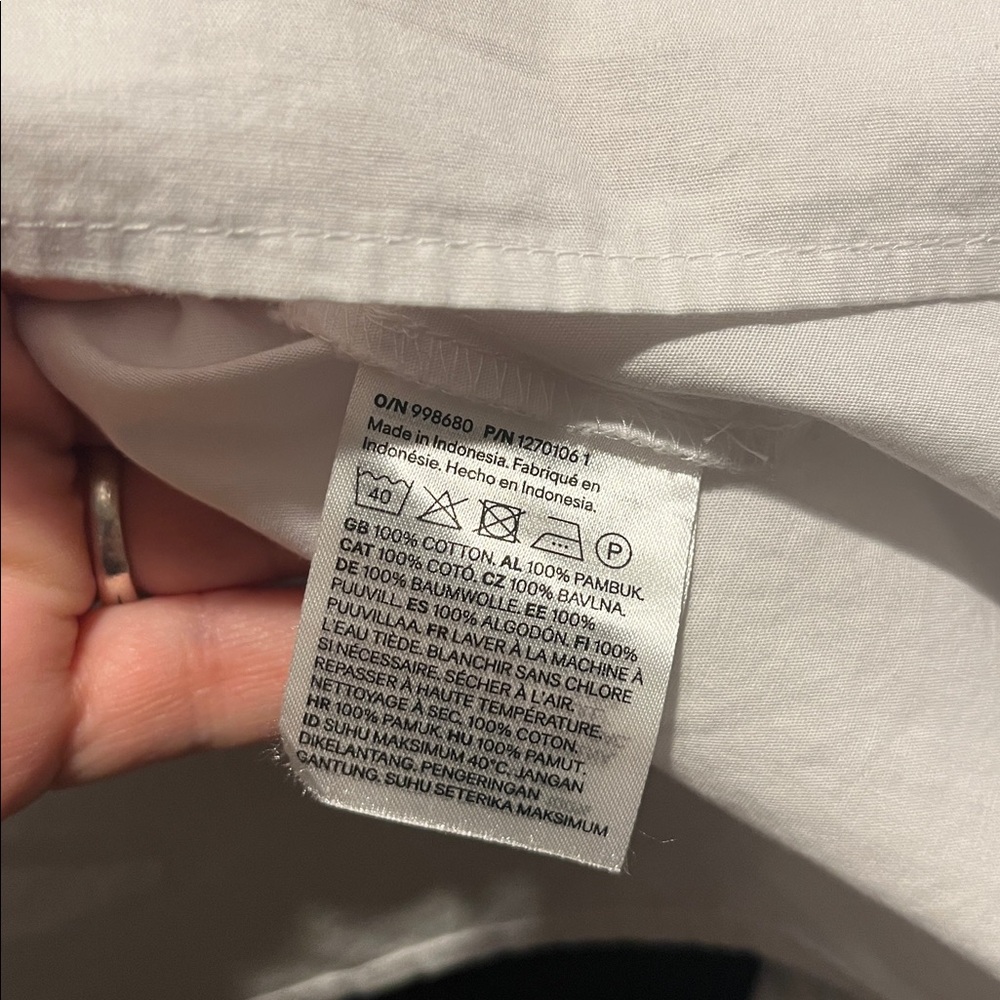 H&M White Ruffled Women's Top - Picture 6 of 6